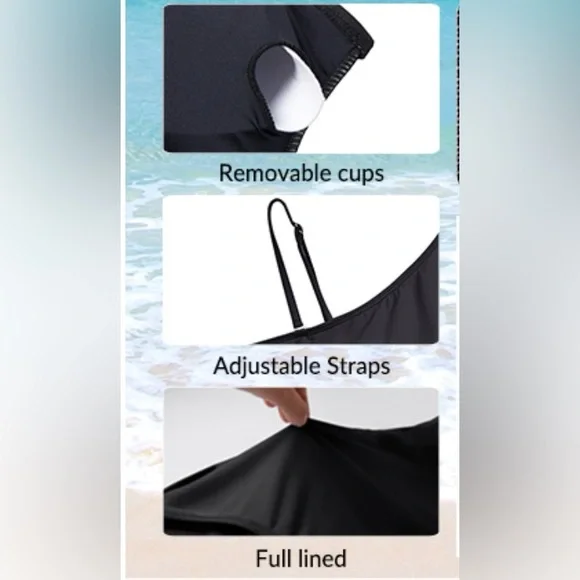 NWT/ Yonique One Piece Swimsuit/ SIZE: LARGE - Picture 13 of 16